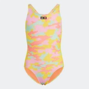 Adidas Girls Multi X Lego Swimsuit Size 5T